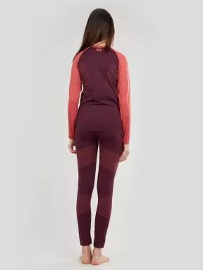 Fundango Seamless Baselayer Set damen baselayer-set magenta 3