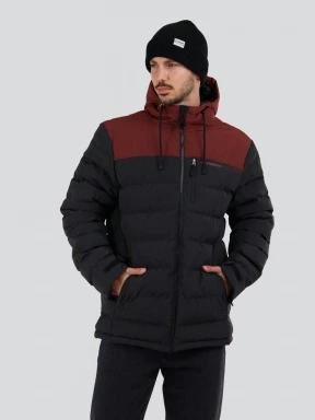 Fundango Passat Padded Jacket herren gesteppt übergangsjacke rot 1