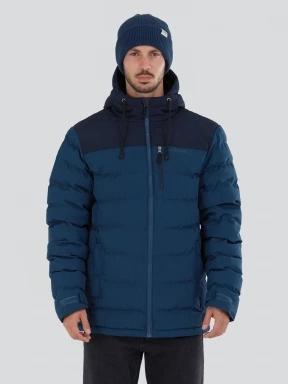 Fundango Passat Padded Jacket herren gesteppt übergangsjacke blau 1