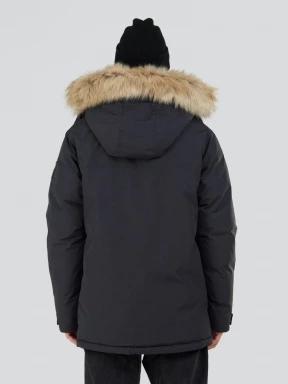 Fundango Spirit Parka Jacket herren wintermantel Schwarz 3