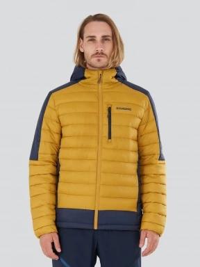 Fundango Matt Hooded Jacket herren gesteppt übergangsjacke gelb 1