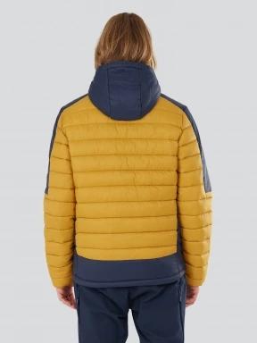 Fundango Matt Hooded Jacket herren gesteppt übergangsjacke gelb 3