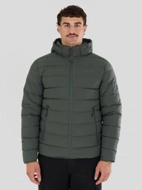 Fundango Hubble Padded Jacket herren gesteppt übergangsjacke Dunkelgrün 1