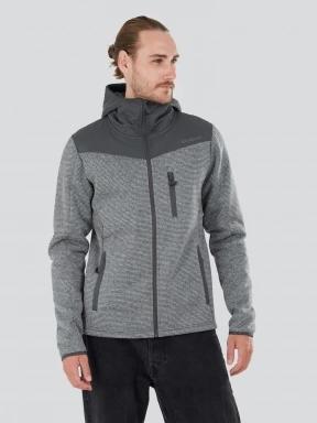 Fundango Ashford Insulated Fleece Jacket herren fleecepullover grau 1