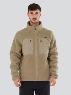 Fundango Haven Hybrid Jacket herren pullover sand 1