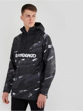 Fundango Salmo Logo Anorak herren regenmantel Schwarz 1
