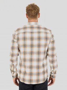 Fundango Harris Shirt herren langarmhemd sand 3