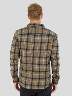 Fundango Harris Shirt herren langarmhemd oliv 3