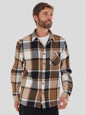 Fundango Harris Shirt herren langarmhemd braun 1