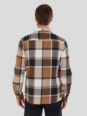Fundango Harris Shirt herren langarmhemd braun 3