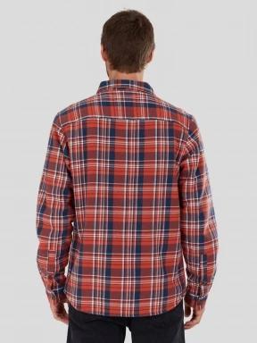 Fundango Roddy Lined Shirt herren hemdjacke rot 3