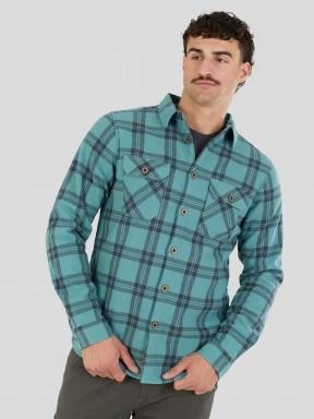 Fundango Roddy Lined Shirt herren hemdjacke grün 1