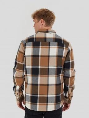 Fundango Roddy Lined Shirt herren hemdjacke braun 3