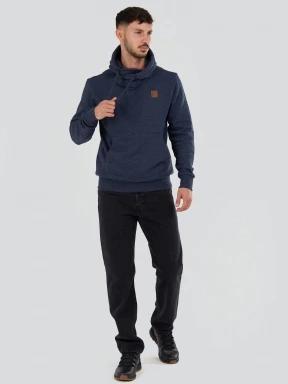 Fundango Conor Hooded Sweatshirt herren kapuzenpullover dunkelblau 3