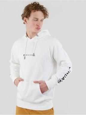 Fundango Talis Hooded Sweatshirt herren kapuzenpullover weiß 1