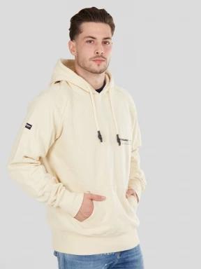 Fundango Talis Hooded Sweatshirt herren pullover sand 1