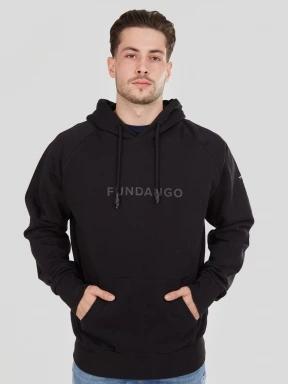 Fundango Talis Hooded Sweatshirt herren pullover Schwarz 1