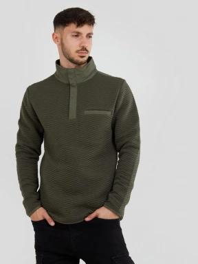 Fundango Vertigo Sweatshirt herren pullover oliv 1