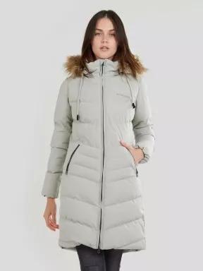 Fundango Puppis Padded Jacket damen wintermantel grau 1