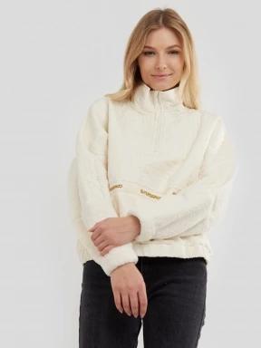 Fundango Calypso Hybrid Pullover damen fleecepullover braun 1