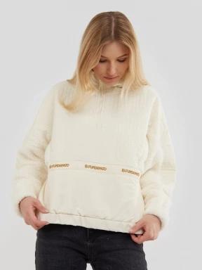 Fundango Calypso Hybrid Pullover damen fleecepullover braun 3