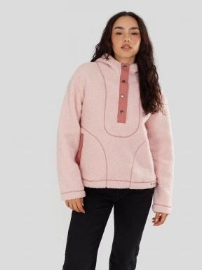 Fundango Juniper Pile Jacket damen kapuzenpullover rosa 1