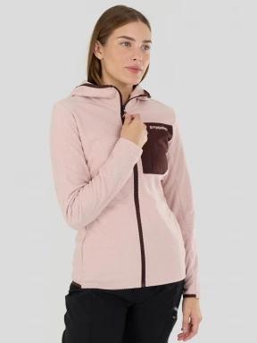Fundango Nigata Full Zip Hoodie damen hybrid-midlayer rosa 1