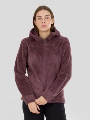 Fundango Zealand Plush Pile Jacket damen fleecepullover lila 1