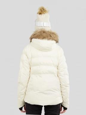 Fundango Elyra Fur Padded Jacket damen gesteppt skijacke weiß 3