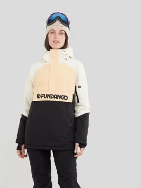Fundango Birch Logo Anorak damen skijacke gelb 1