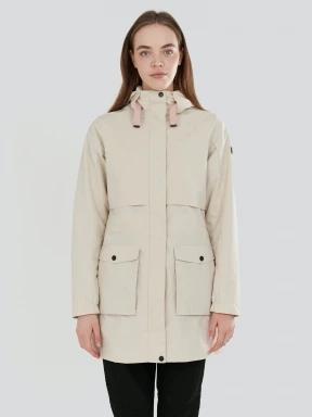 Fundango Zhuri Waterproof Jacket damen regenmantel sand 1