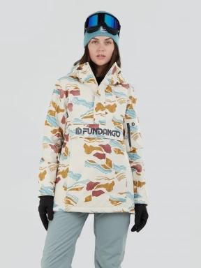 Fundango Birch ECO Logo Anorak damen skijacke sand 1