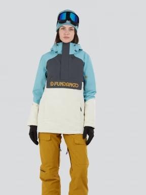 Fundango Birch ECO Logo Anorak damen skijacke hellblau 1