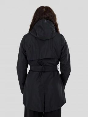 Fundango Regina III Waterproof Trench Jacket damen regenmantel Schwarz 3