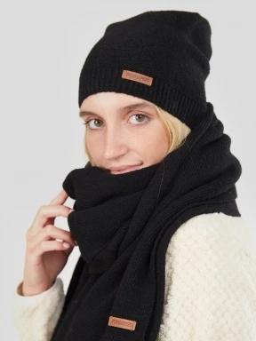 Fundango Nara Beanie damen strickmütze Schwarz 3