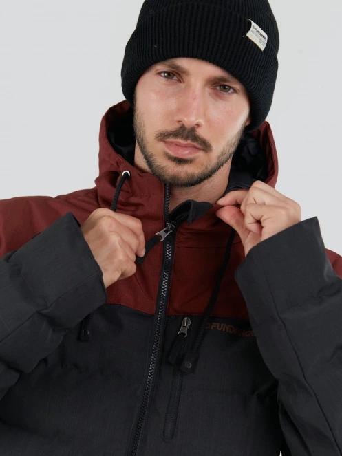 Fundango Passat Padded Jacket herren gesteppt übergangsjacke rot 5