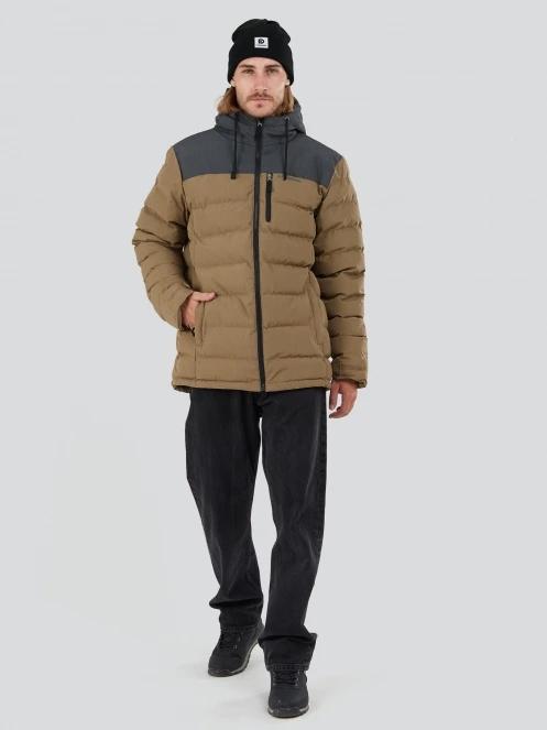 Fundango Passat Padded Jacket herren gesteppt übergangsjacke braun 4