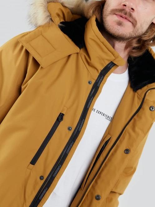 Fundango Spirit Parka Jacket herren wintermantel gelb 8