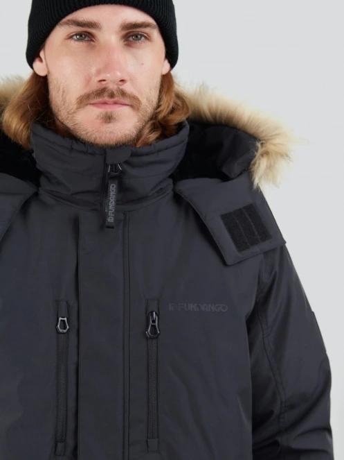 Fundango Spirit Parka Jacket herren wintermantel Schwarz 5