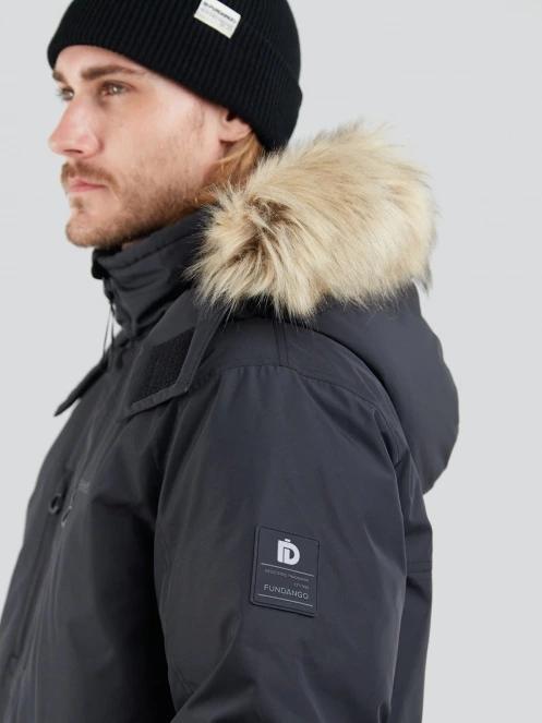 Fundango Spirit Parka Jacket herren wintermantel Schwarz 6