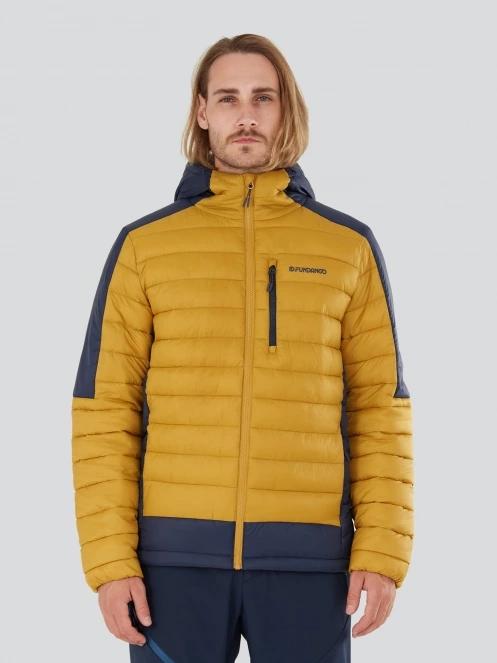 Fundango Matt Hooded Jacket herren gesteppt übergangsjacke gelb 2
