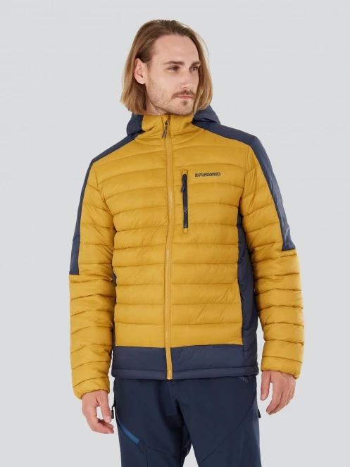 Fundango Matt Hooded Jacket herren gesteppt übergangsjacke gelb 5