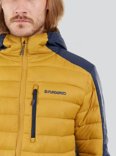 Fundango Matt Hooded Jacket herren gesteppt übergangsjacke gelb 6