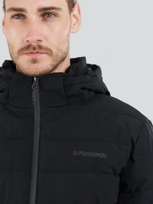 Fundango Hubble Padded Jacket herren gesteppt übergangsjacke Schwarz 6