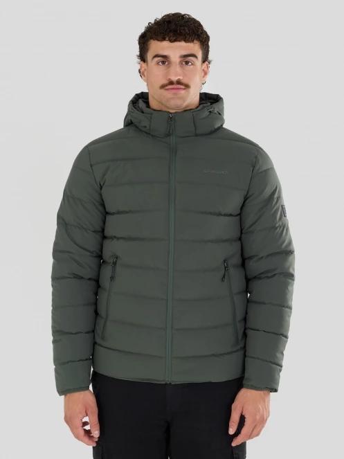 Fundango Hubble Padded Jacket herren gesteppt übergangsjacke Dunkelgrün 2