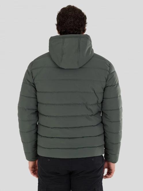 Fundango Hubble Padded Jacket herren gesteppt übergangsjacke Dunkelgrün 3