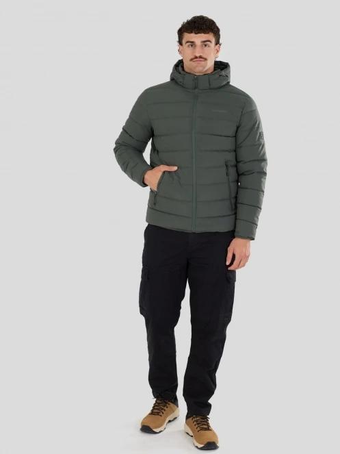 Fundango Hubble Padded Jacket herren gesteppt übergangsjacke Dunkelgrün 4