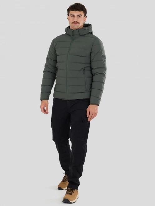 Fundango Hubble Padded Jacket herren gesteppt übergangsjacke Dunkelgrün 5