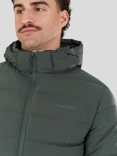 Fundango Hubble Padded Jacket herren gesteppt übergangsjacke Dunkelgrün 8