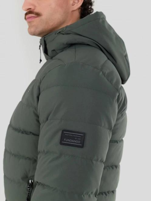 Fundango Hubble Padded Jacket herren gesteppt übergangsjacke Dunkelgrün 9